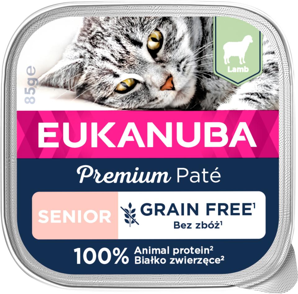 Eukanuba Cat Senior Pate, Rig På Lam