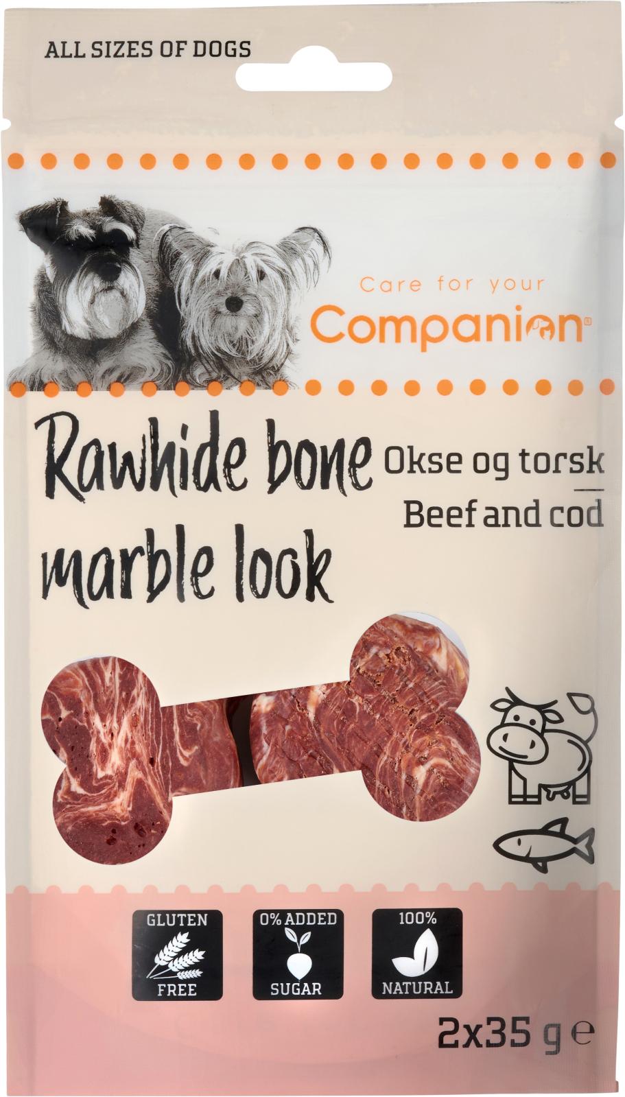 Companion Meat Wrapped Rawhide Bone - Nötkött Och Torsk