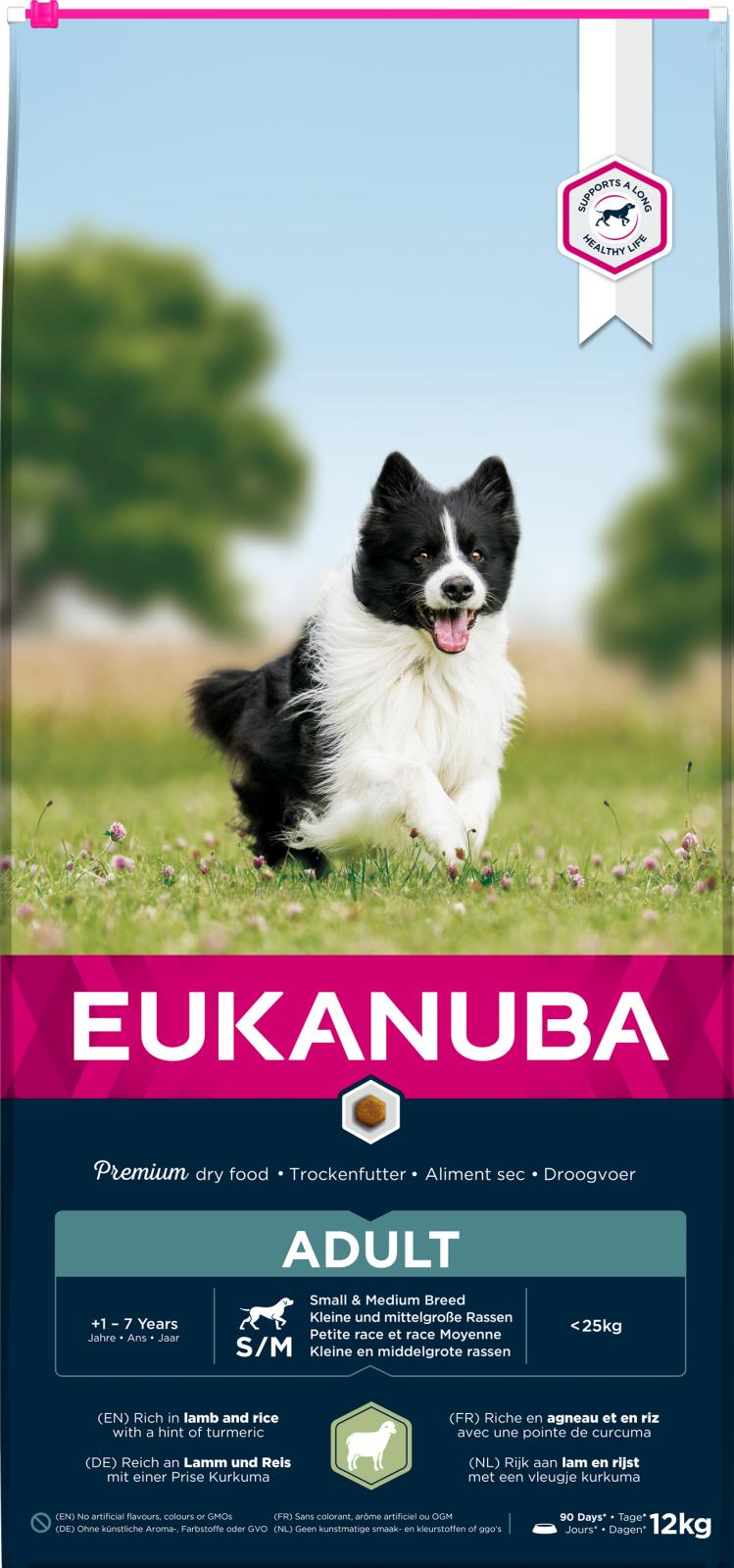 Eukanuba Adult Small/Medium Breed Lam & Ris