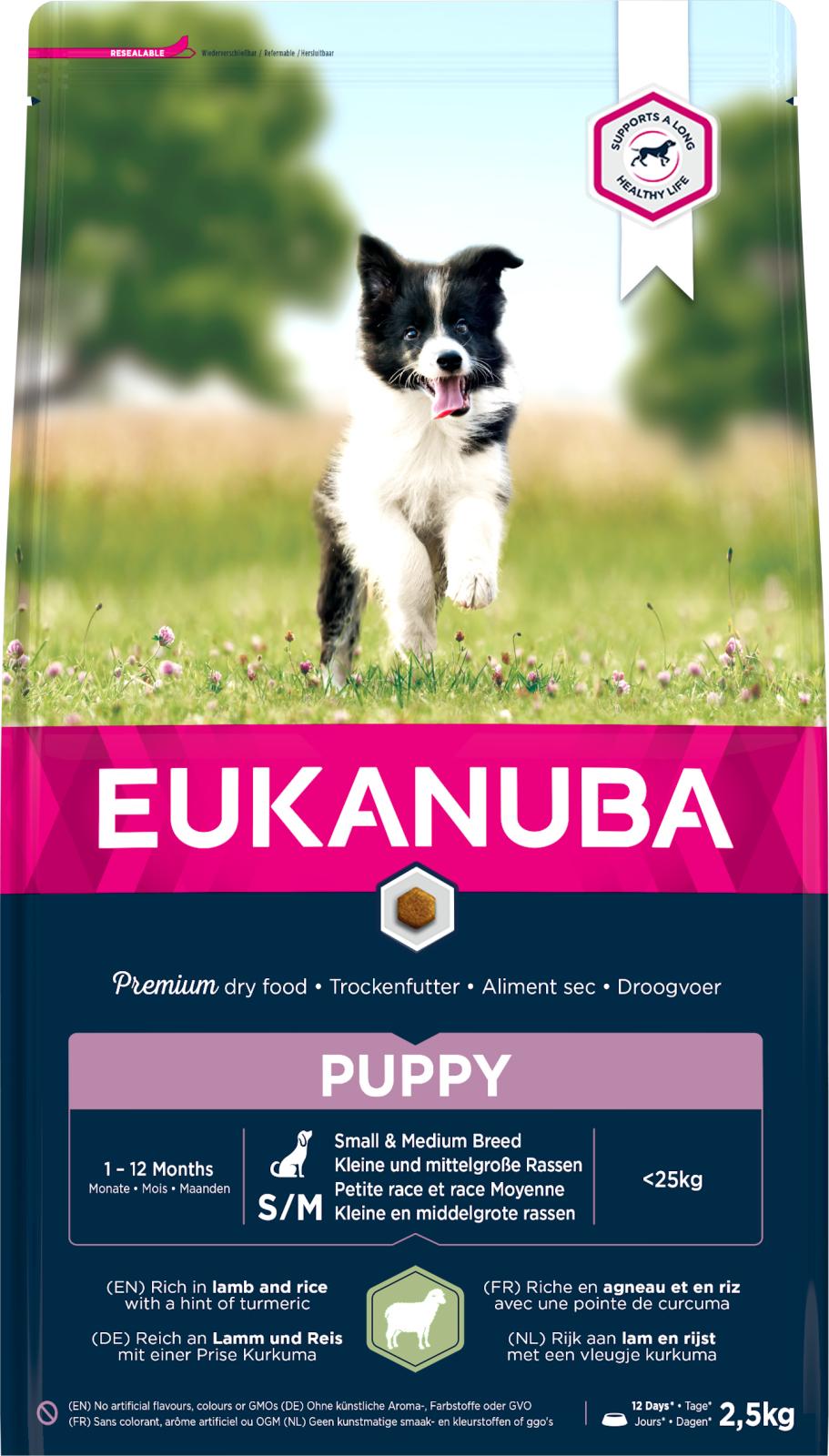 Eukanuba Puppy Small/Medium Breed Lam & Ris