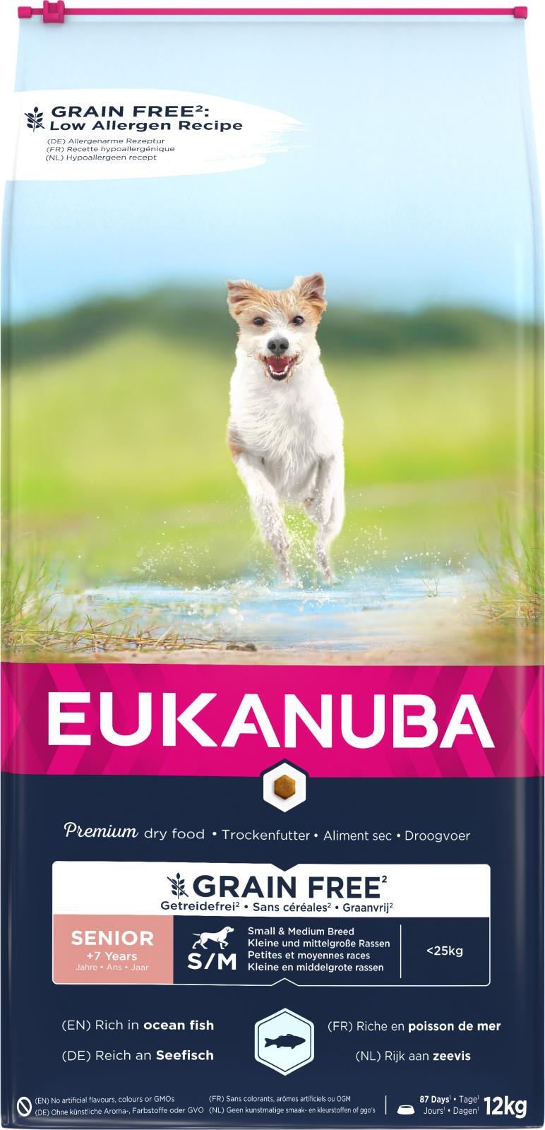 Eukanuba Senior Small/Medium Grainfree Havfisk