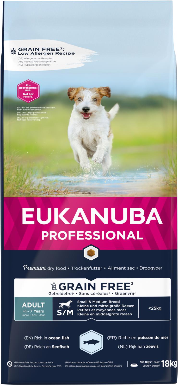 Eukanuba Adult Small/Medium Grainfree Havfisk