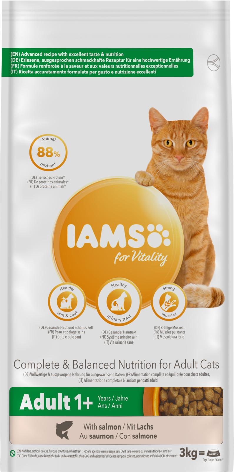 Iams Cat Vitality Adult Laks