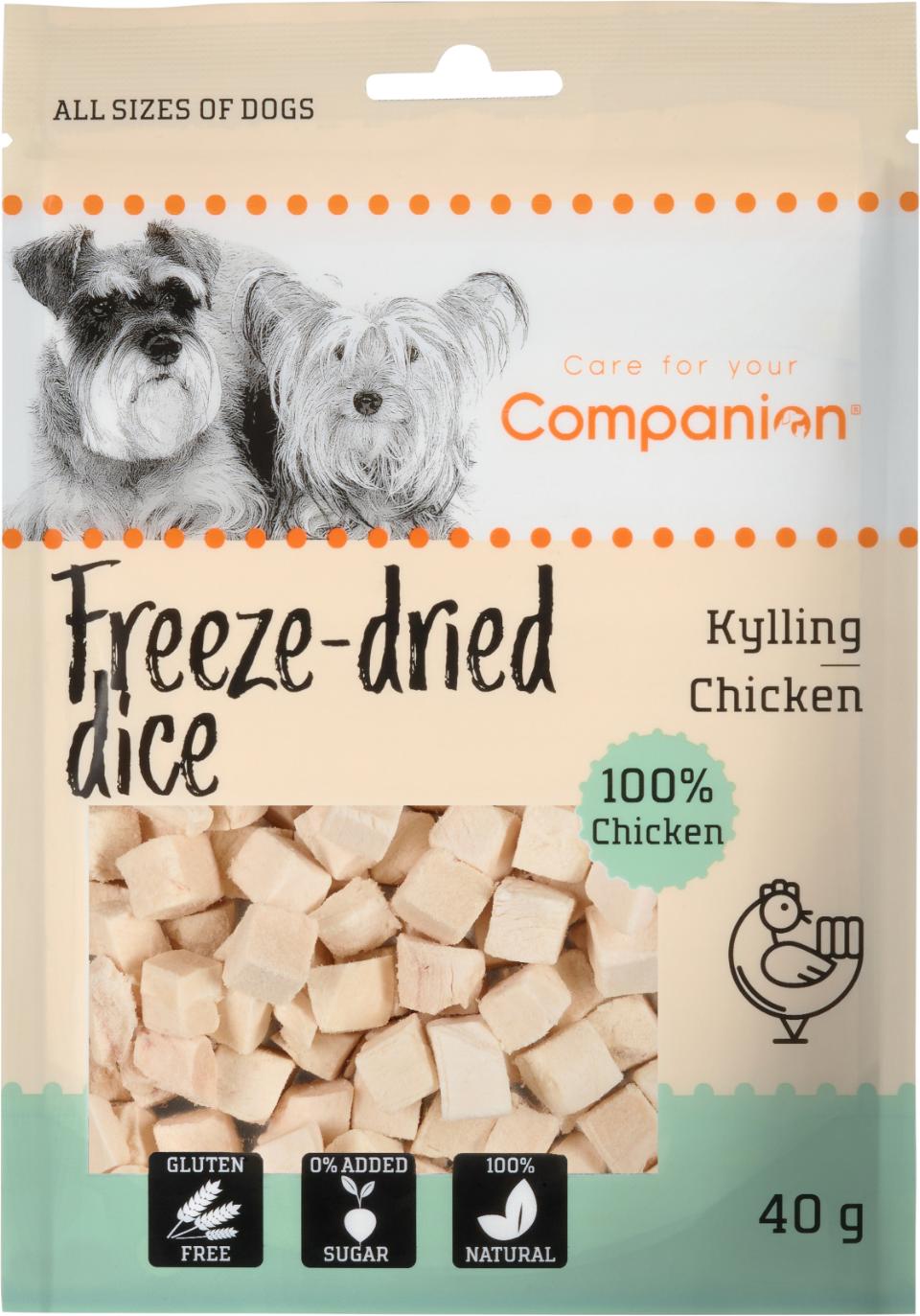 Companion Freeze-Dried Dice - Kyckling