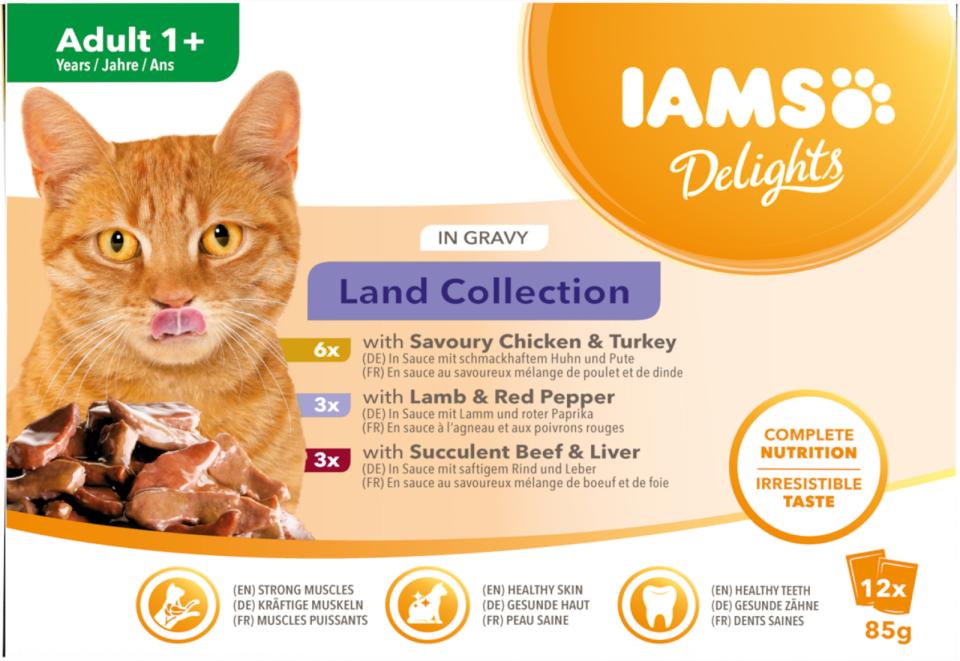 Iams Delight Cat Adult Kødsmag Blanding I Sovs