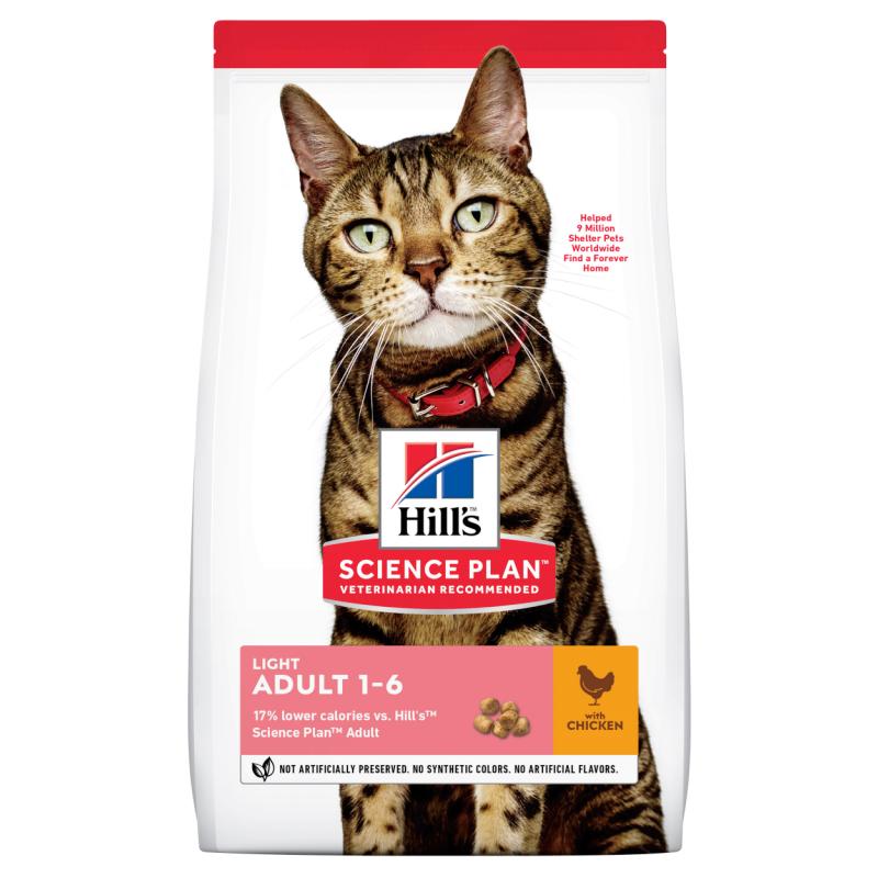 Hills Science Plan Adult Light Chicken - Dry Cat Food 3 kg