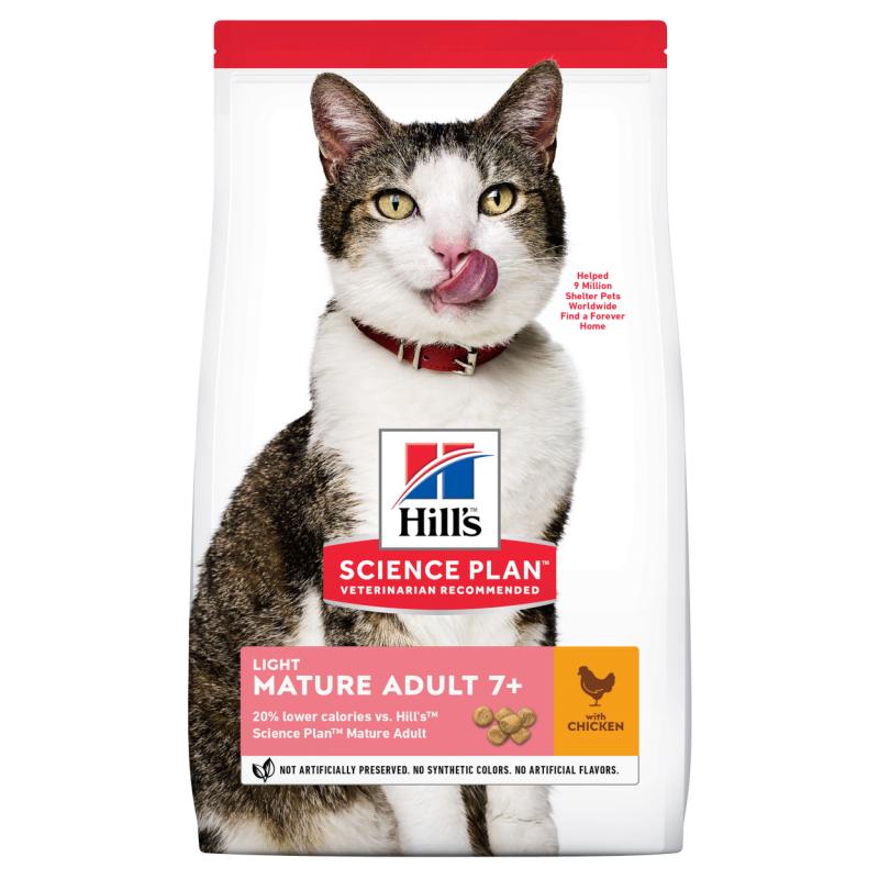 Hills Science Plan Mature 7+ Light Chicken - Dry Cat Food 7 kg