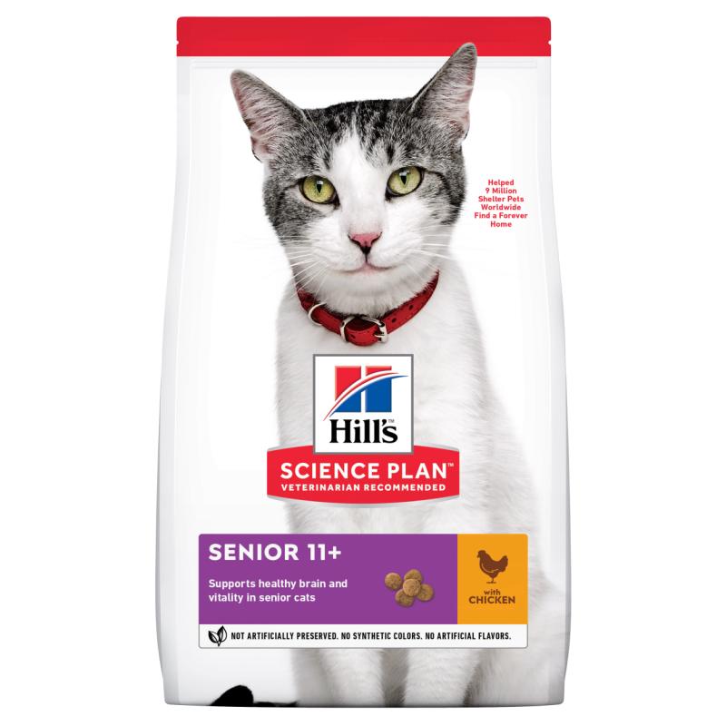 Hills Science Plan Senior 11+ Healthy Ageing Chicken - Dry Cat Food 3 kg