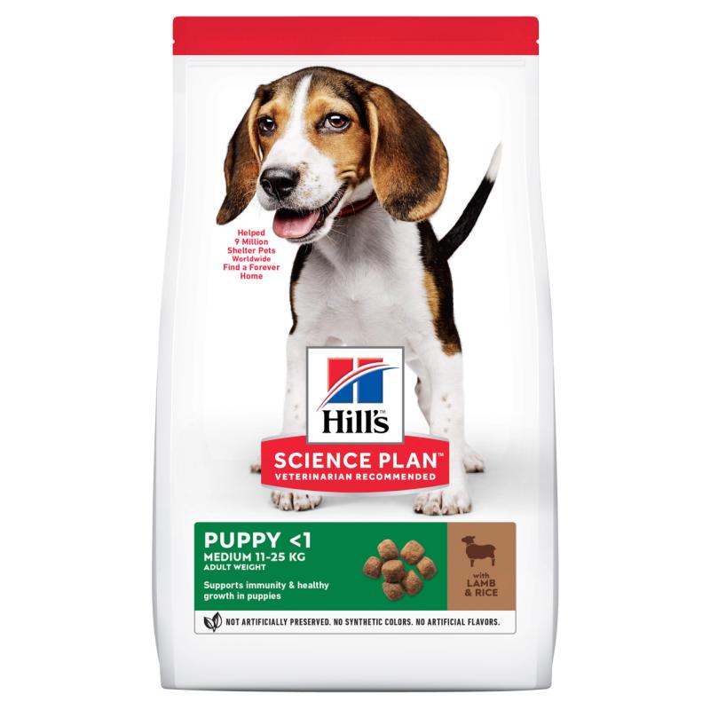 Hills Science Plan Puppy Healthy Development Medium Lamb & Rice - Dry Dog Food 12 kg