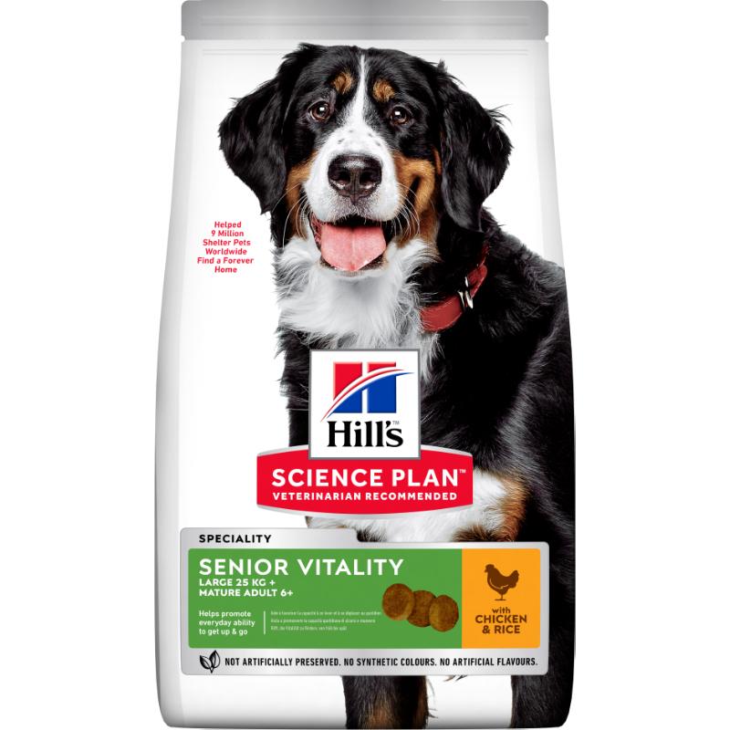 Hills Science Plan Senior Vitality Adult 6+ Large Chicken - Dry Dog Food 14 kg