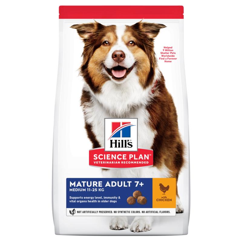 Hills Science Plan Mature Adult 7+ Medium Chicken - Dry Dog Food 14 kg