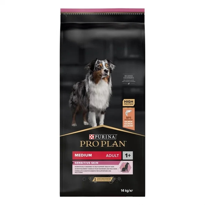 Purina Pro Plan Medium Adult - SENSITIVE SKIN 14 kg