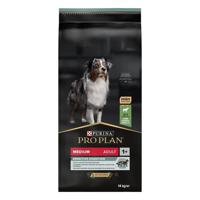 Purina Pro Plan Medium Adult - SENSITIVE DIGESTION Lamm 14 kg