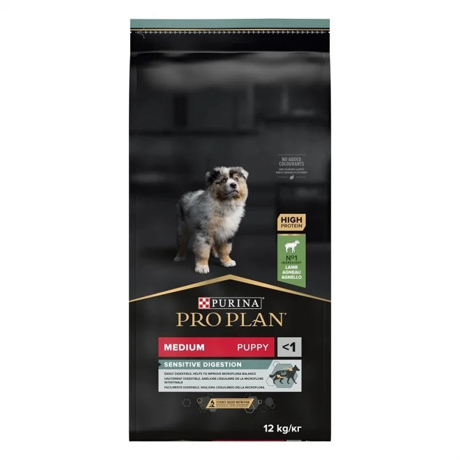 Purina Pro Plan Medium Puppy - SENSITIVE DIGESTION Lamm 12 kg