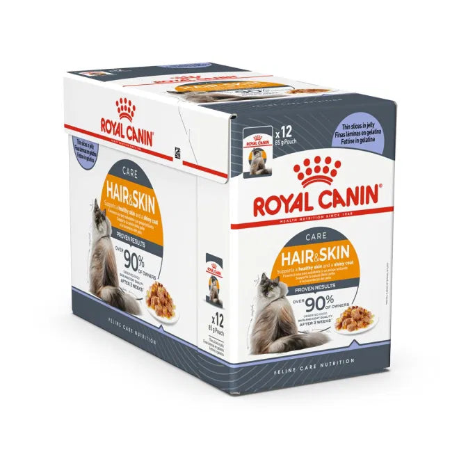 Royal Canin Feline Wet Hair & Skin Care Gravy Våtfoder för katt 85 g x 12 st