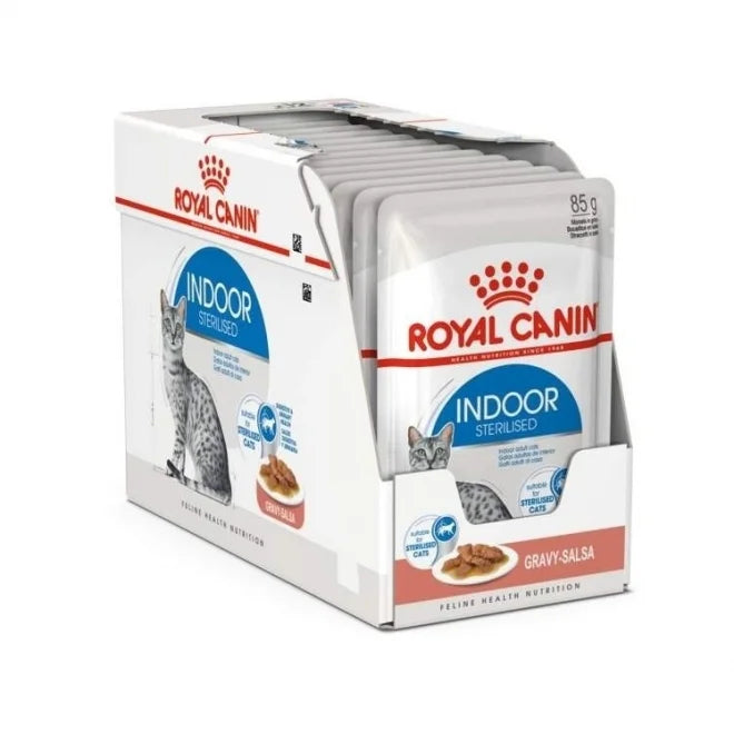 Royal Canin Indoor Sterilised Gravy Våtfoder för katt 12 x 85 g