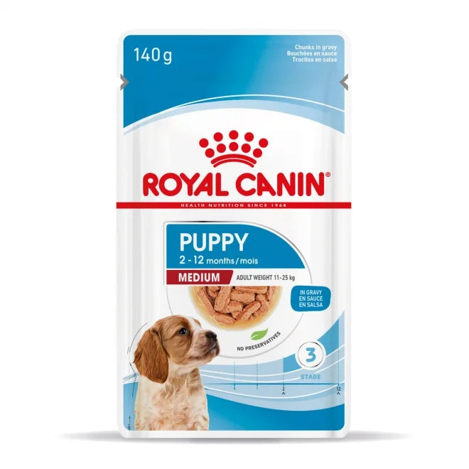 Royal Canin Medium Puppy Våtfoder för hundvalp 140 g x 10 st