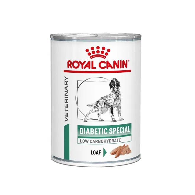 Royal Canin Veterinary Diets Dog Weight Management Diabetic Special Low Carbohydrate Loaf Våtfoder för hund 410 g x 12